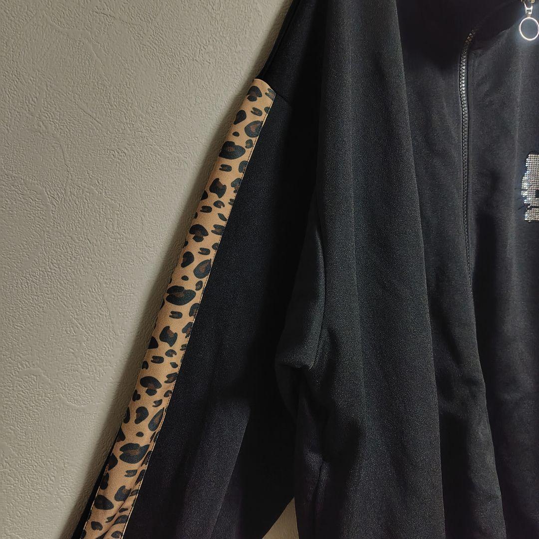 美品 ハローキティ　ジャージ上下セット　キラキラ黒　Lサイズ　サンリオ