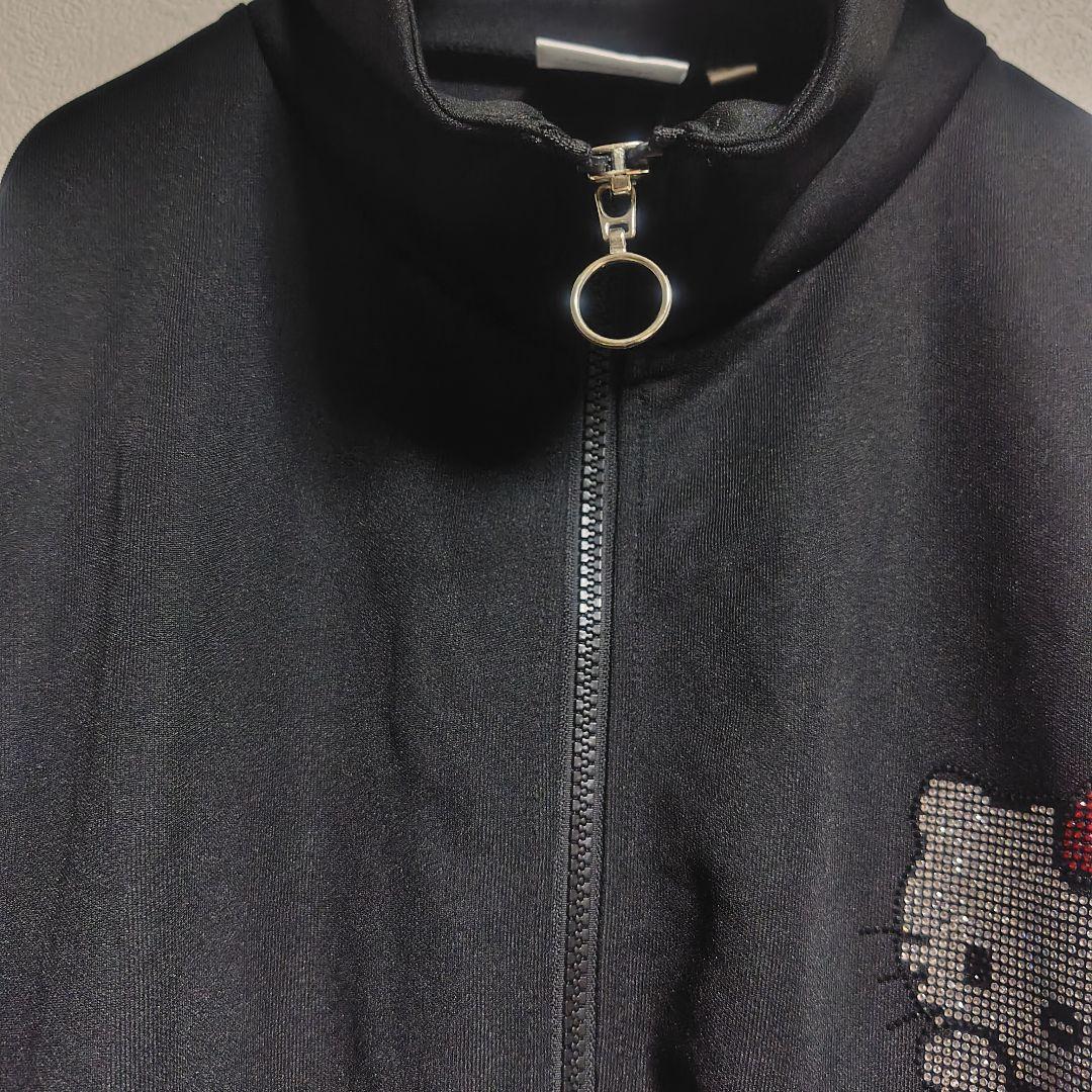 美品 ハローキティ　ジャージ上下セット　キラキラ黒　Lサイズ　サンリオ