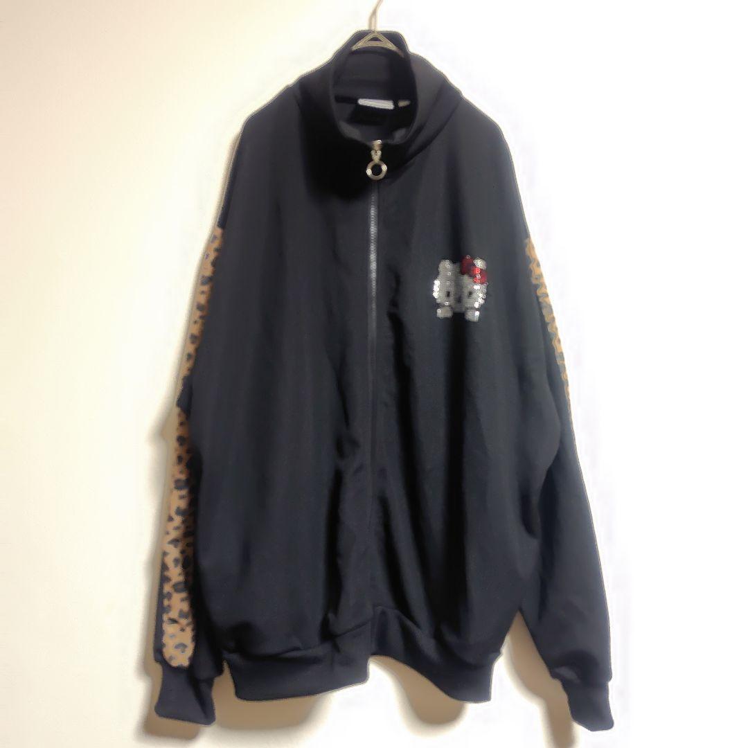 美品 ハローキティ　ジャージ上下セット　キラキラ黒　Lサイズ　サンリオ
