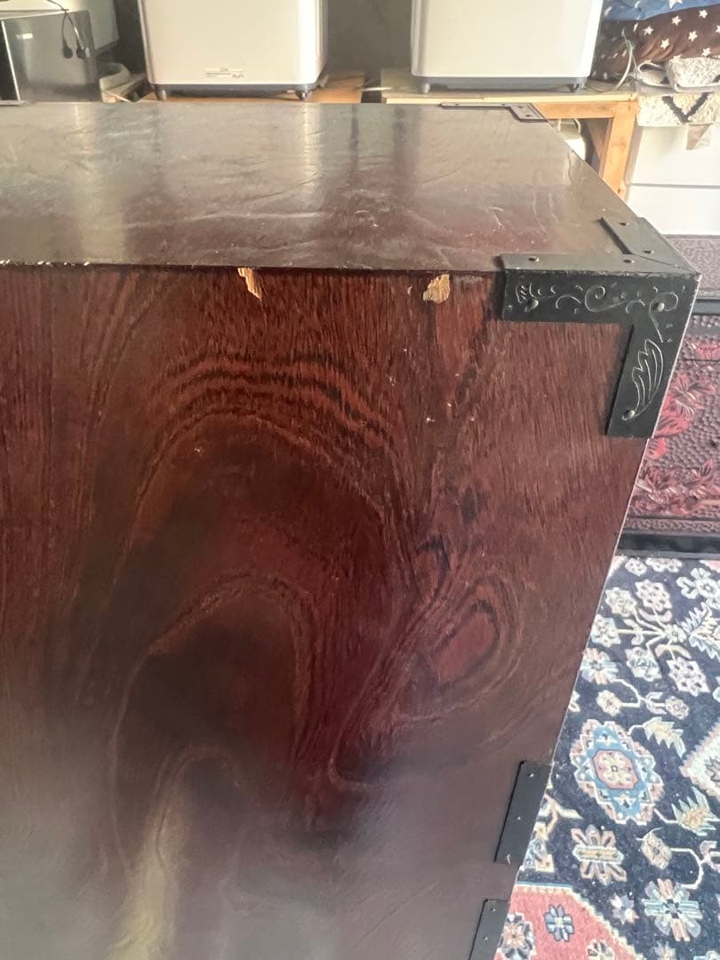 階段タンス　飾り棚 桐箪笥