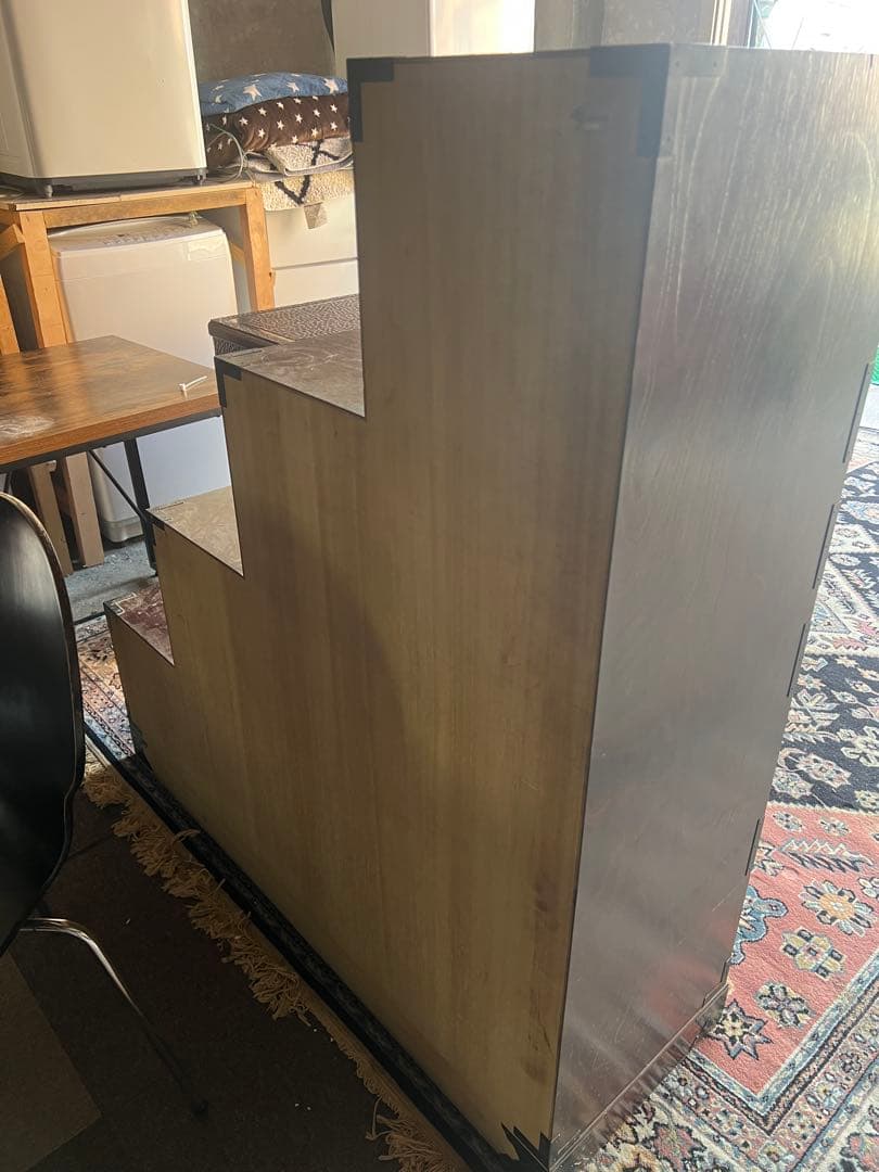 階段タンス　飾り棚 桐箪笥