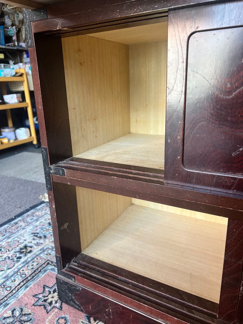 階段タンス　飾り棚 桐箪笥