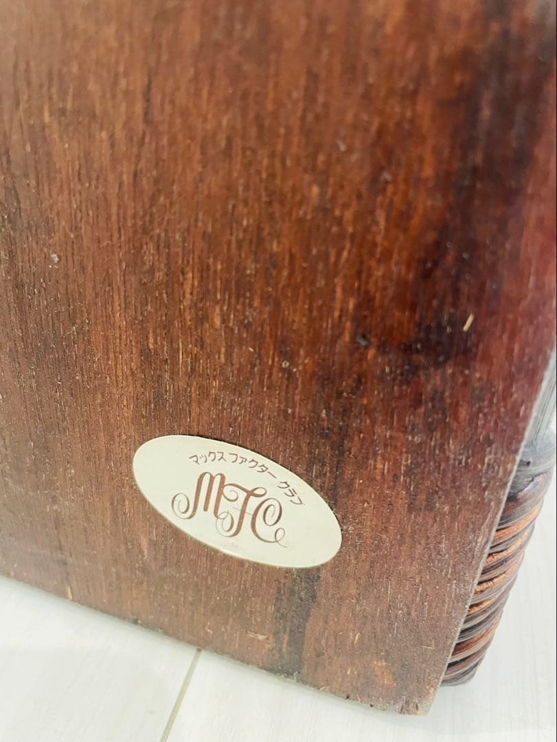 アーチ型 ラタンフレーム ミラー 姿見　コンパクト