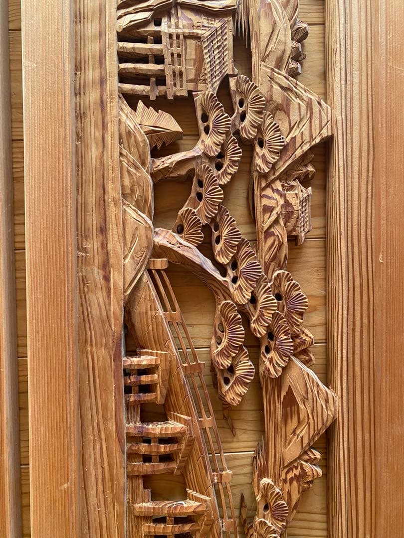 古民家　欄間　2枚セット