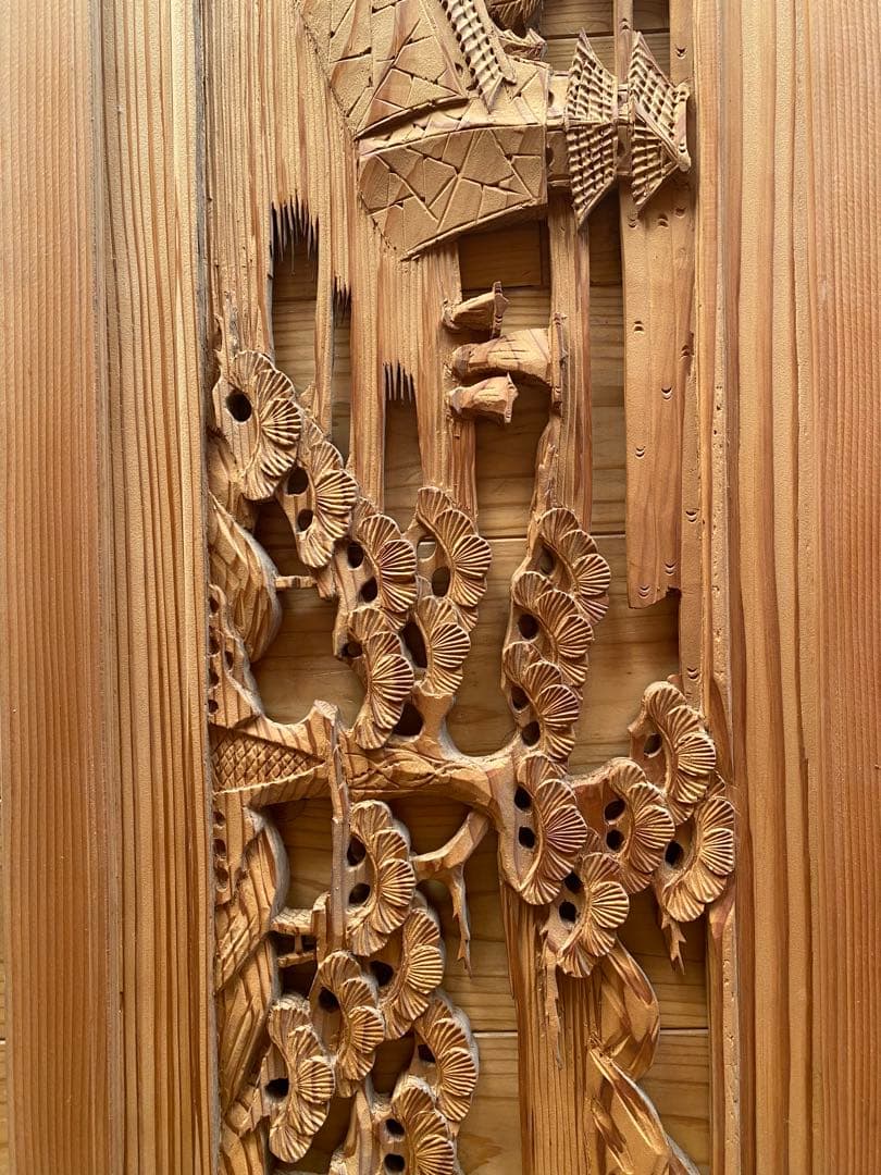 古民家　欄間　2枚セット