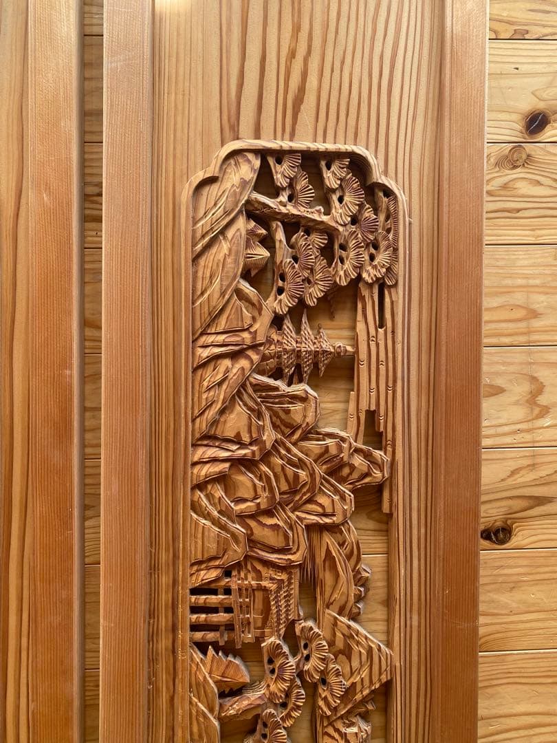 古民家　欄間　2枚セット