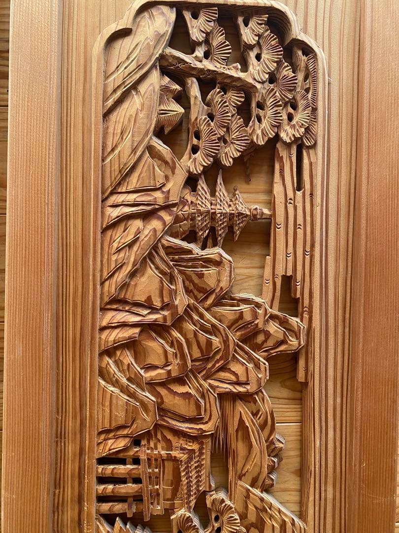 古民家　欄間　2枚セット