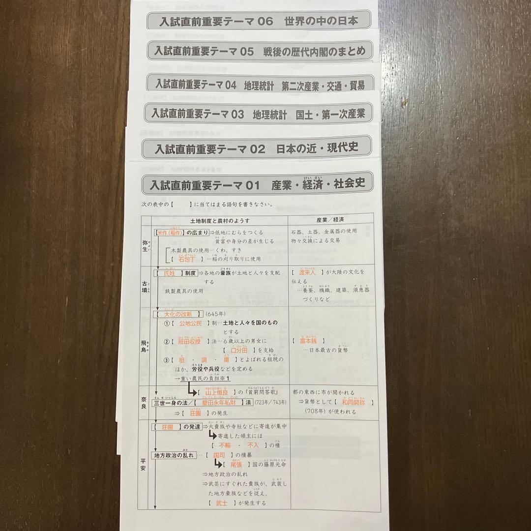 サピックス　6年　社会/テキスト(通常授業➕春夏冬講習、土特、SS等)まとめ売り