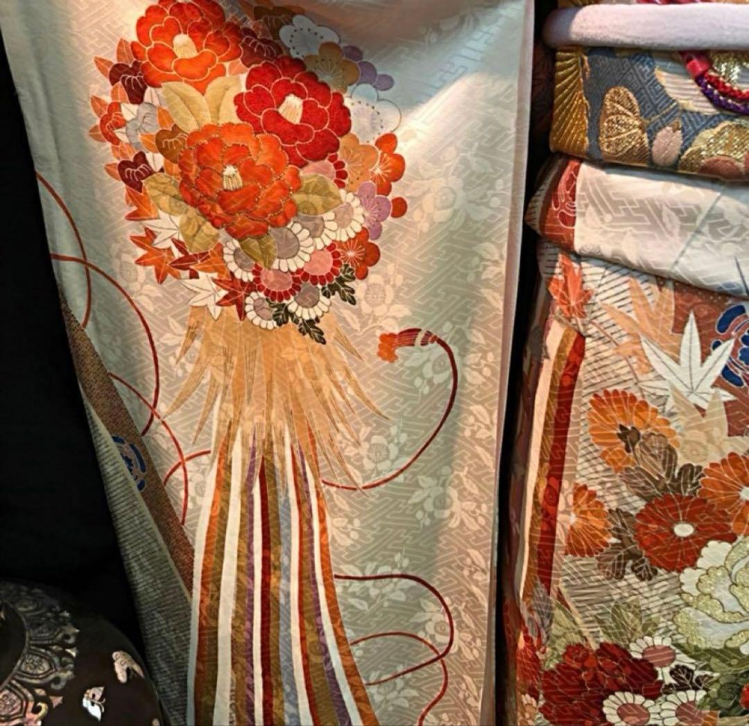 振袖セット　三越　正絹　高級　古典柄　京友禅