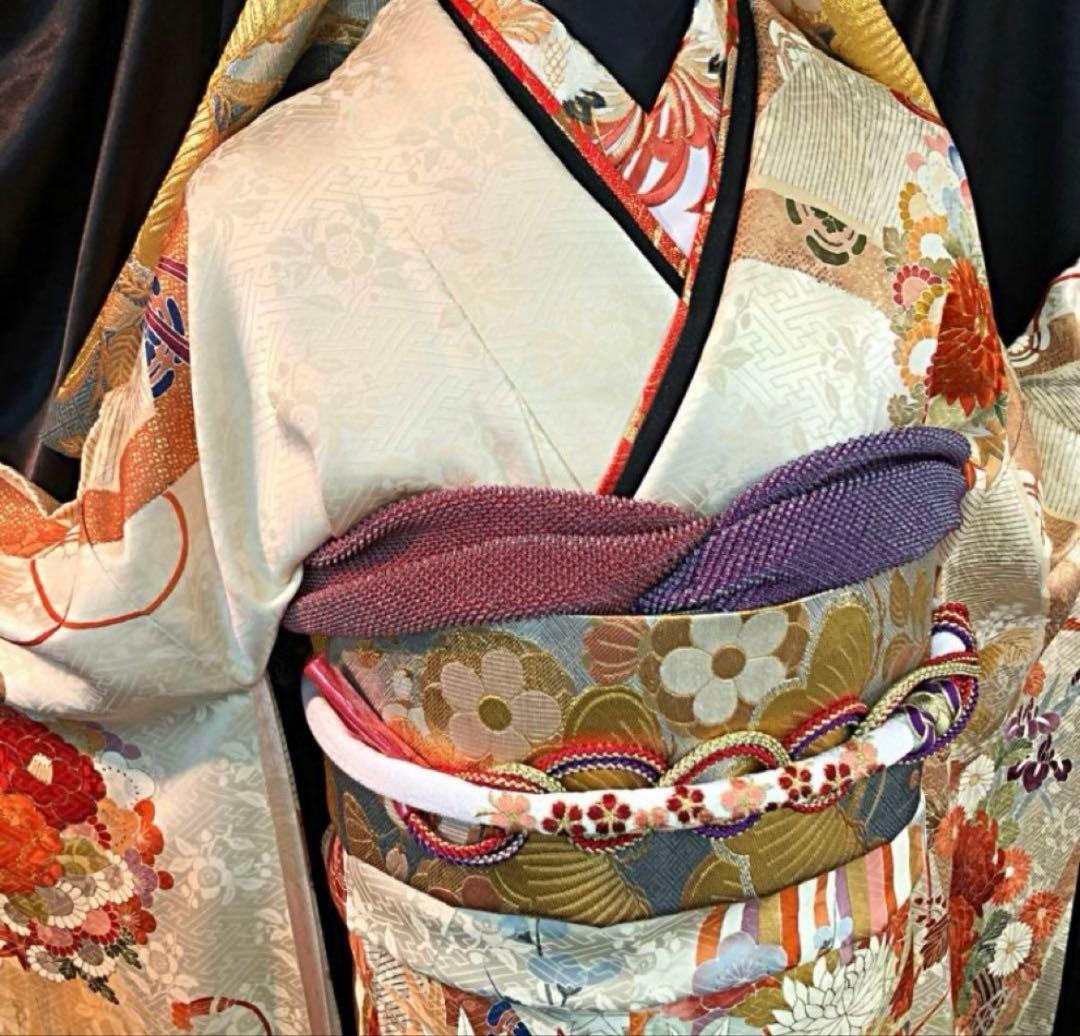 振袖セット　三越　正絹　高級　古典柄　京友禅