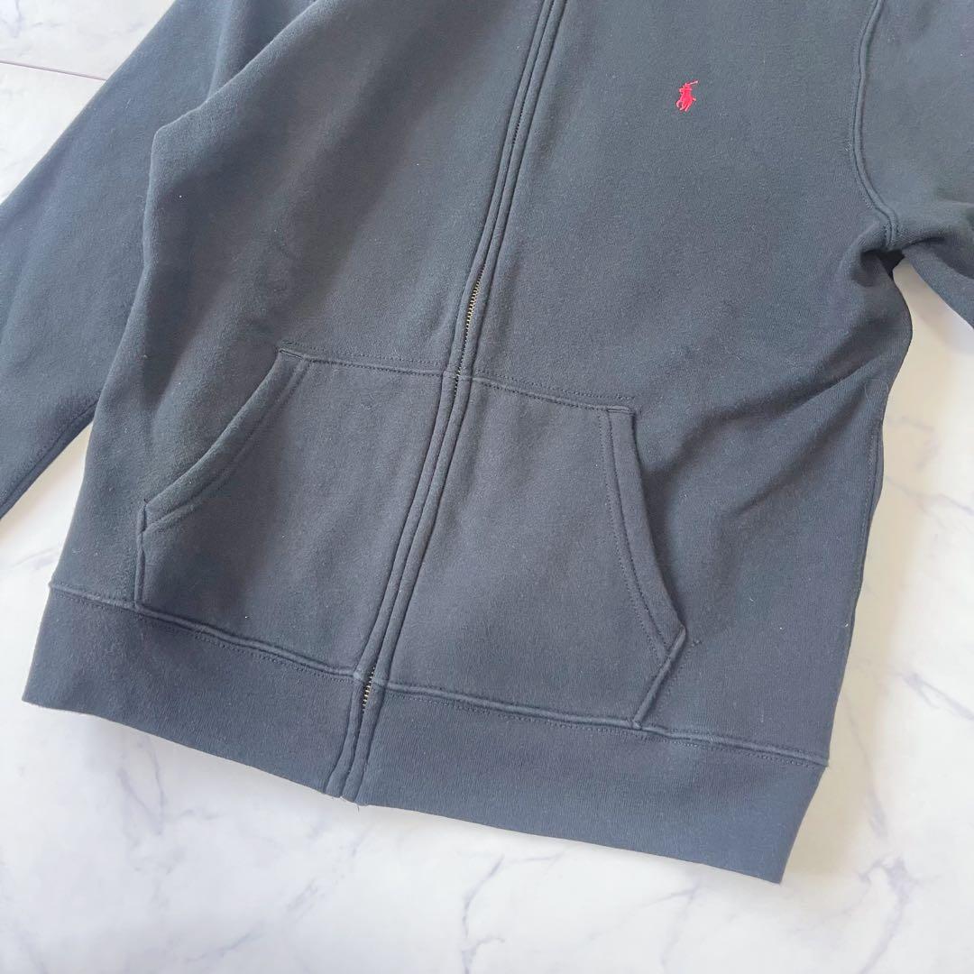 初心者【美品】ポロラルフローレン ジップアップ パーカー ポニー刺繍裏起毛