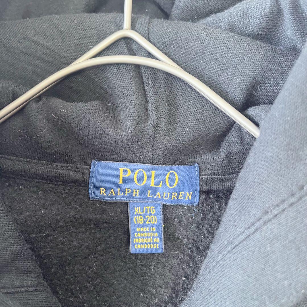 初心者【美品】ポロラルフローレン ジップアップ パーカー ポニー刺繍裏起毛