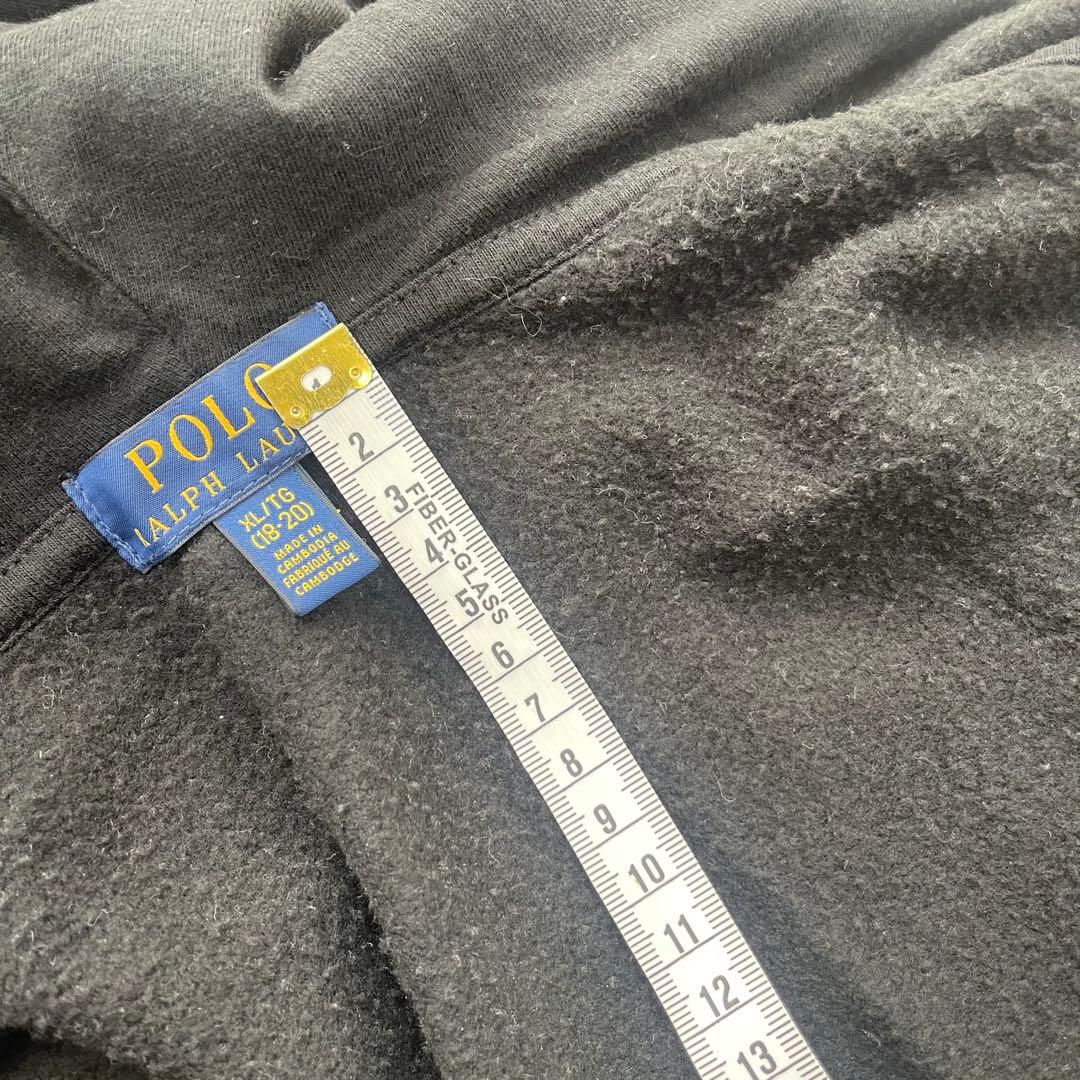 初心者【美品】ポロラルフローレン ジップアップ パーカー ポニー刺繍裏起毛