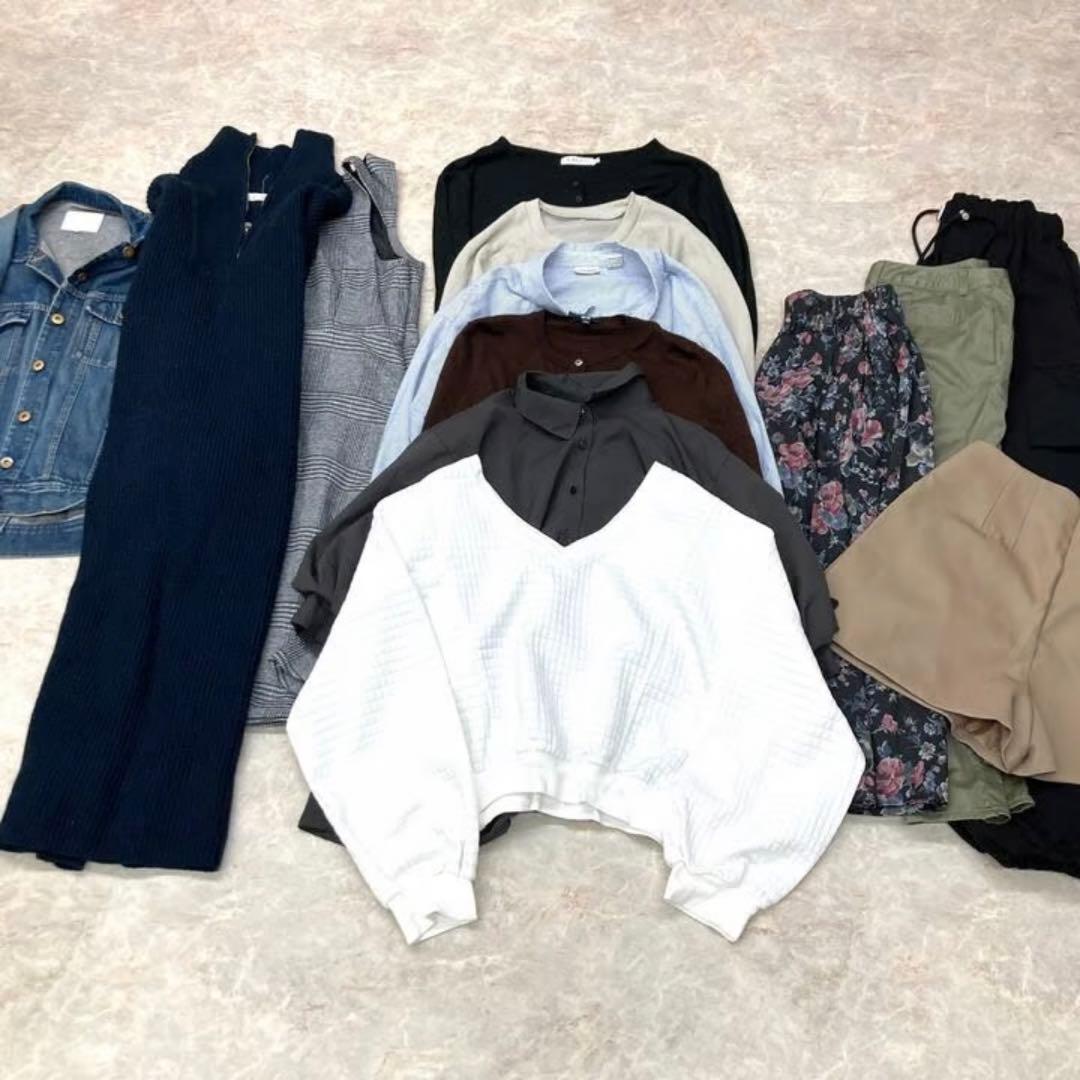 毎日コーデ❤️ おまとめ13着セット　レディース デニムジャケット Lサイズ