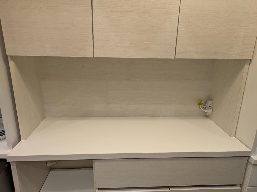 【美品】 土井インテリア 食器棚 キッチンボード 幅116㎝ ホワイト