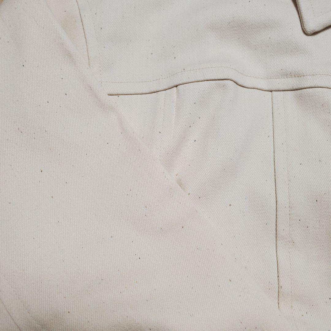 nanadecor デニムジャケット アイボリー オーガニックコットン 完売