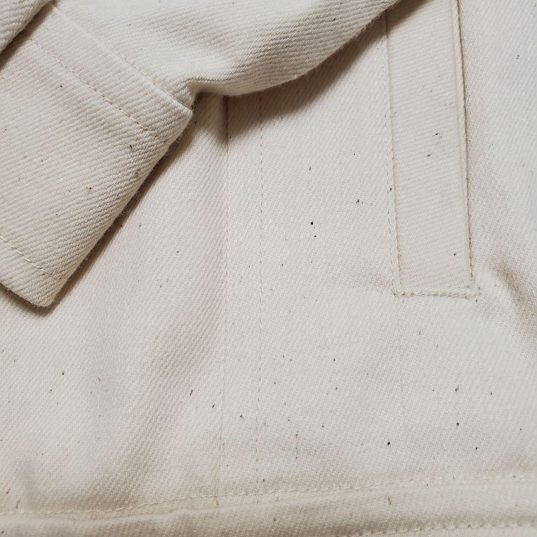 nanadecor デニムジャケット アイボリー オーガニックコットン 完売