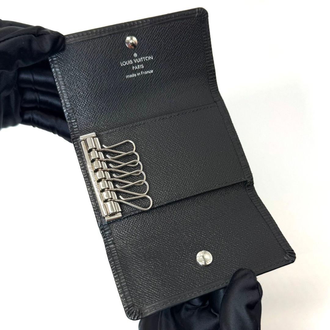 良品 ルイヴィトン エピ ミュルティクレ6 黒 キーケース キーホルダー 鍵