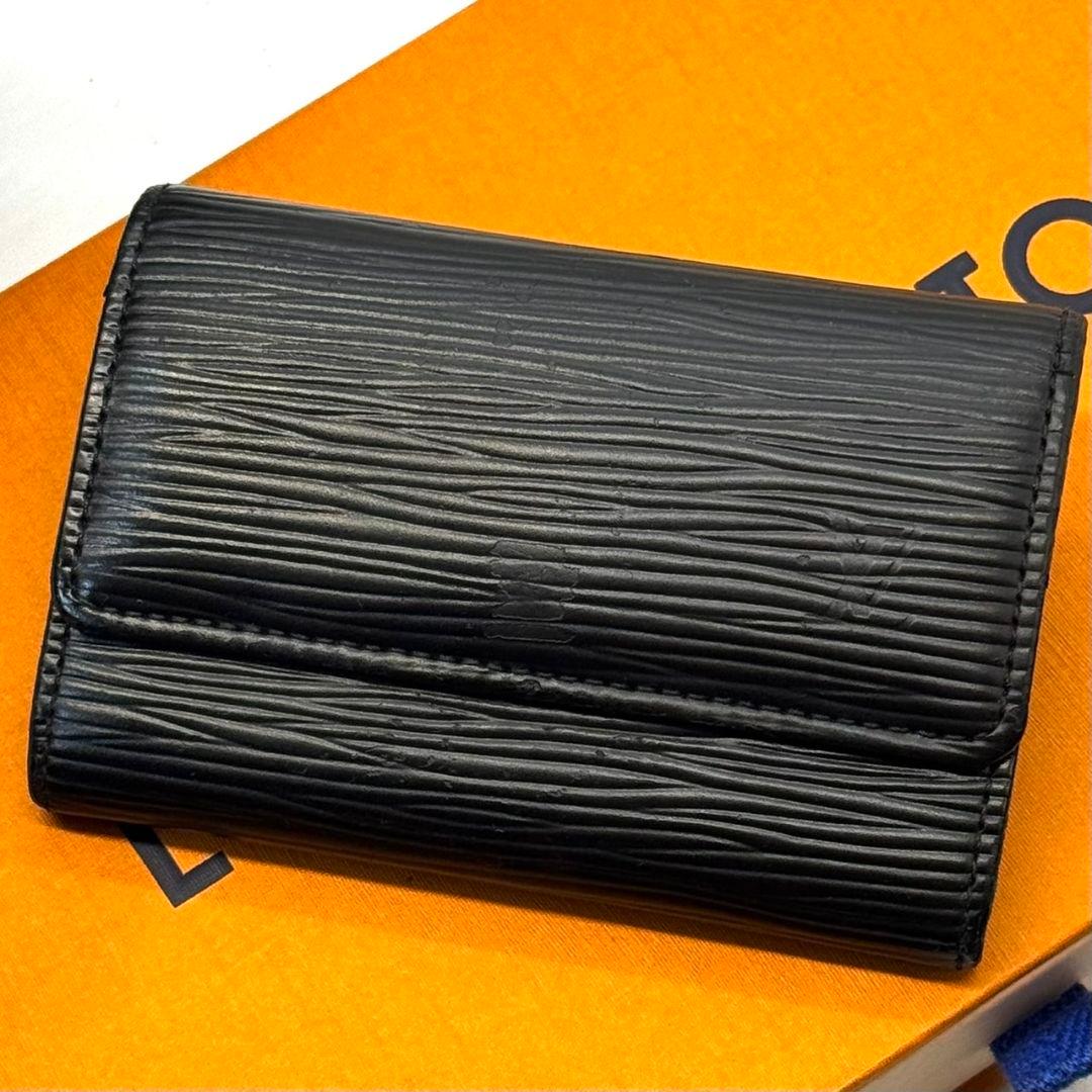 良品 ルイヴィトン エピ ミュルティクレ6 黒 キーケース キーホルダー 鍵