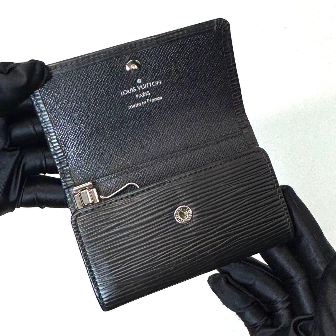 良品 ルイヴィトン エピ ミュルティクレ6 黒 キーケース キーホルダー 鍵