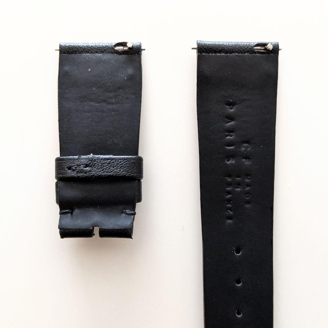 美品 カミーユフォルネ レザー ベルト ヴォーリス ブラック 黒 オーダー