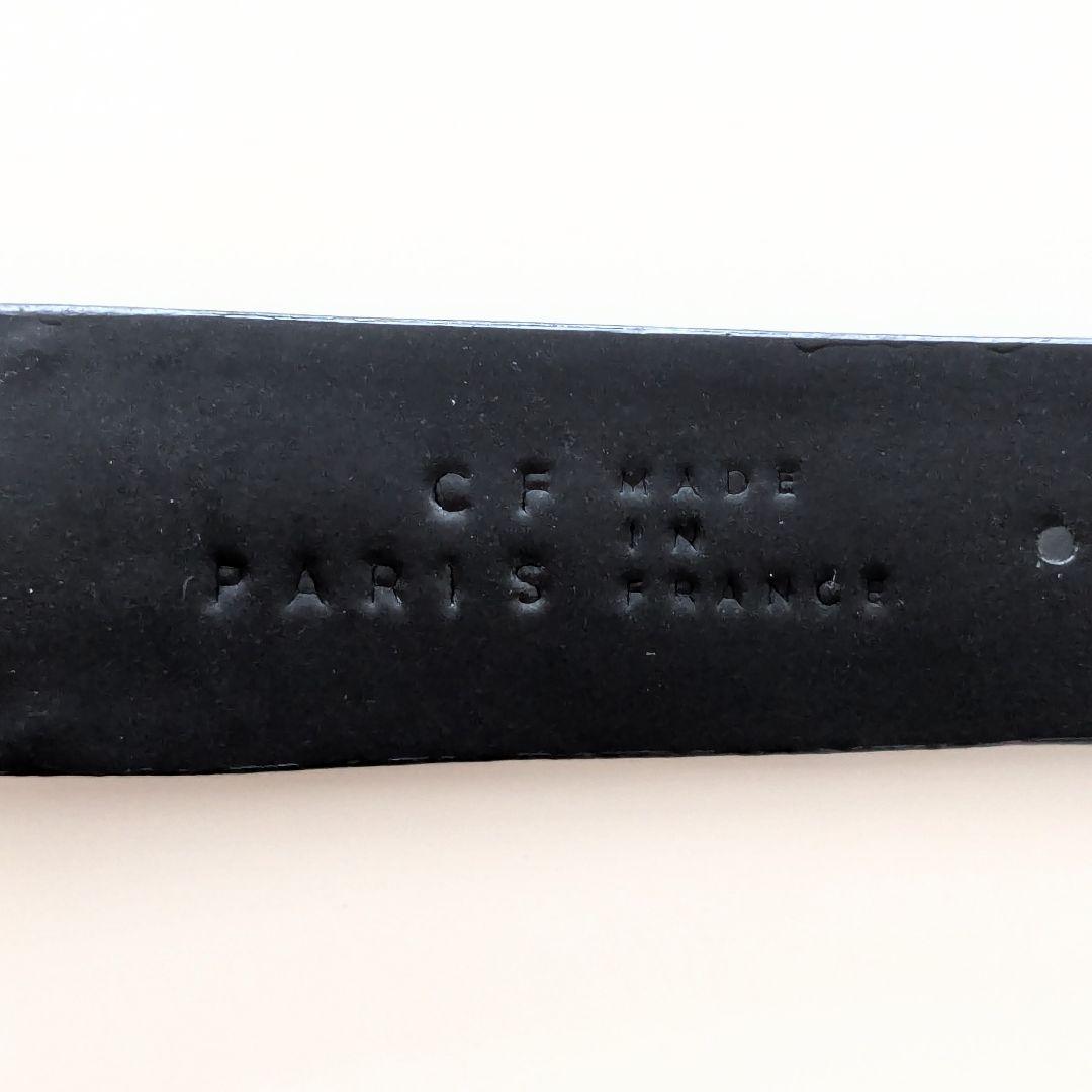 美品 カミーユフォルネ レザー ベルト ヴォーリス ブラック 黒 オーダー