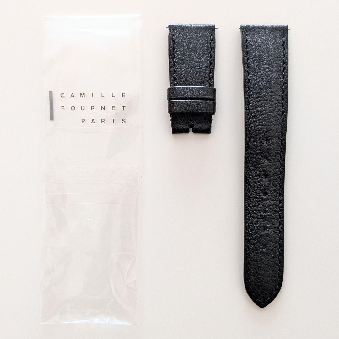 美品 カミーユフォルネ レザー ベルト ヴォーリス ブラック 黒 オーダー