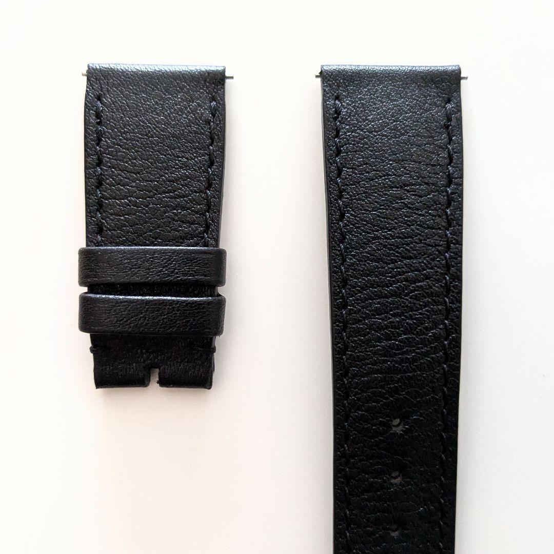 美品 カミーユフォルネ レザー ベルト ヴォーリス ブラック 黒 オーダー