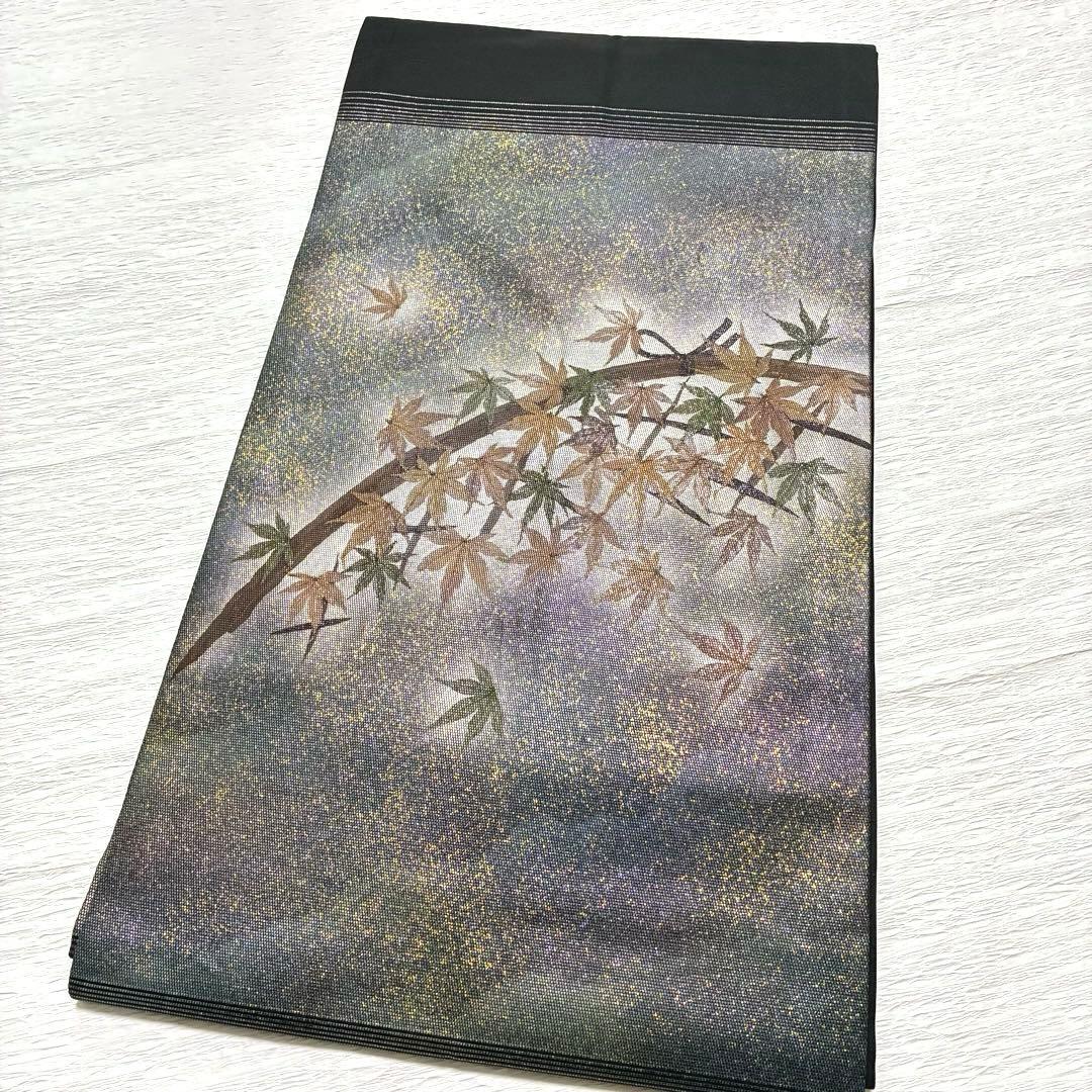 専用　m-16 名古屋帯 紅葉のデザイン 花織人 正絹