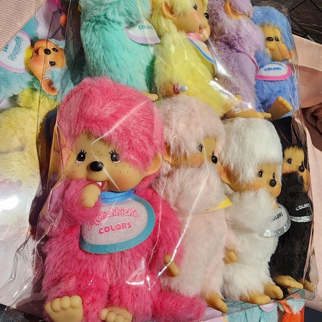 正規品全員可愛いモンチッチCOLORSカラーズキーチェーン８点セットコンプリート