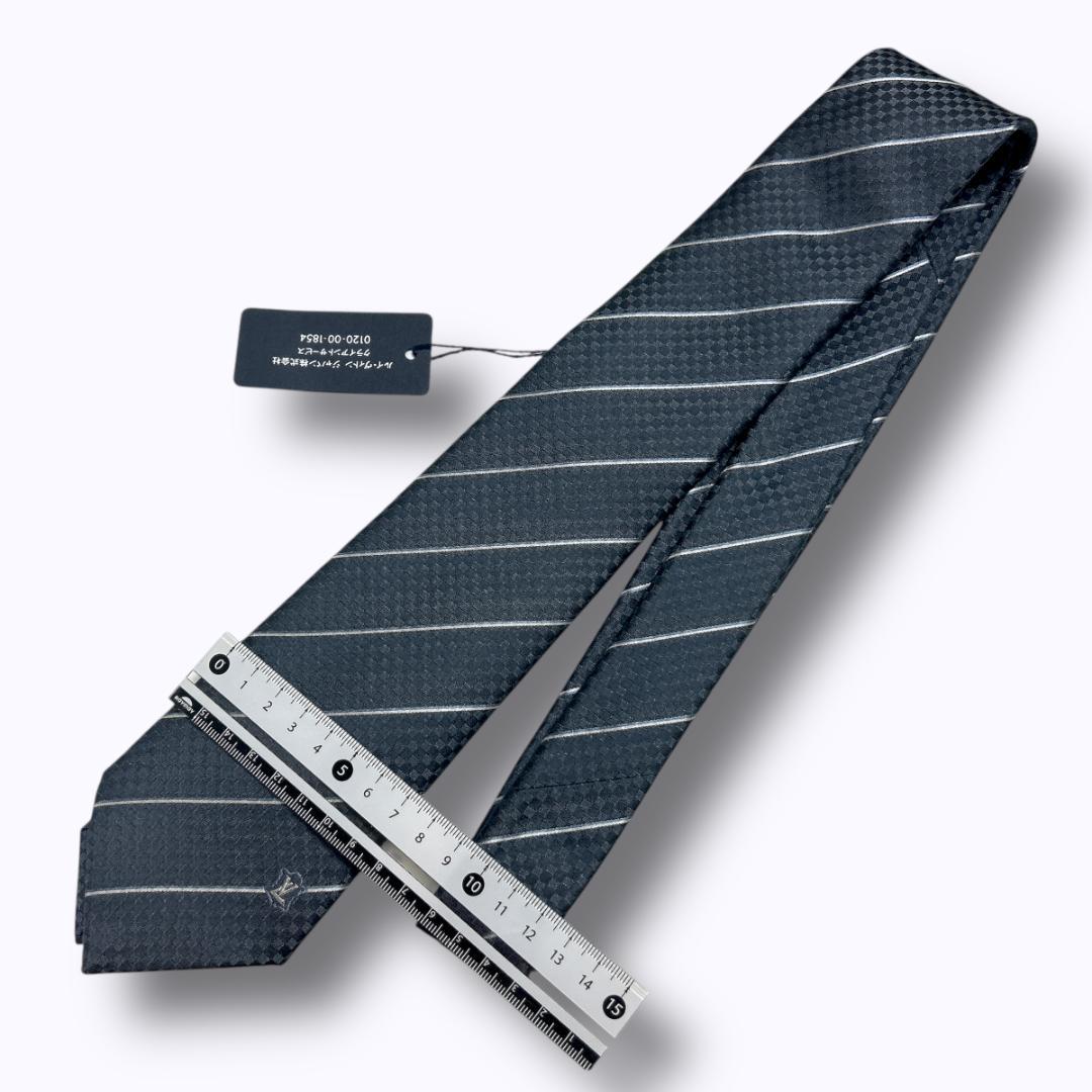 新品 LOUIS VUITTON ルイヴィトン ネクタイ ブラック ダミエ