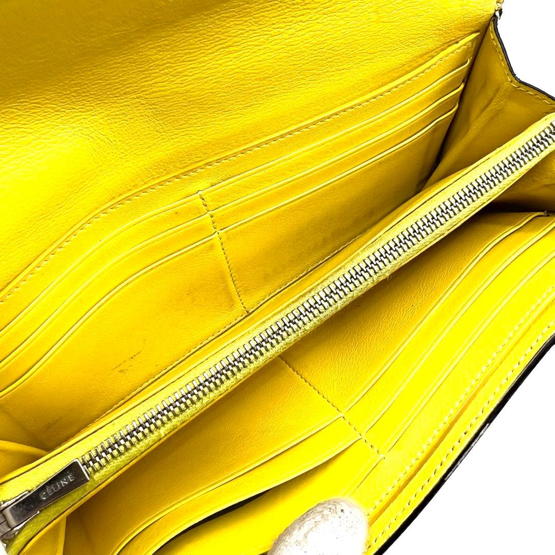 美品✨️CELINE ラージフラップマルチファンクション バイカラー 長財布