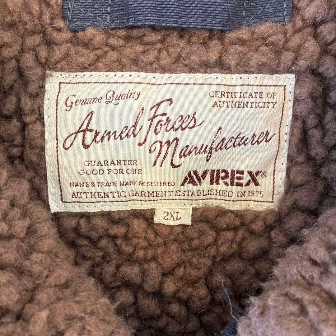 希少サイズ AVIREX N-1 デッキジャケット／ネイビー 2XL 大きい