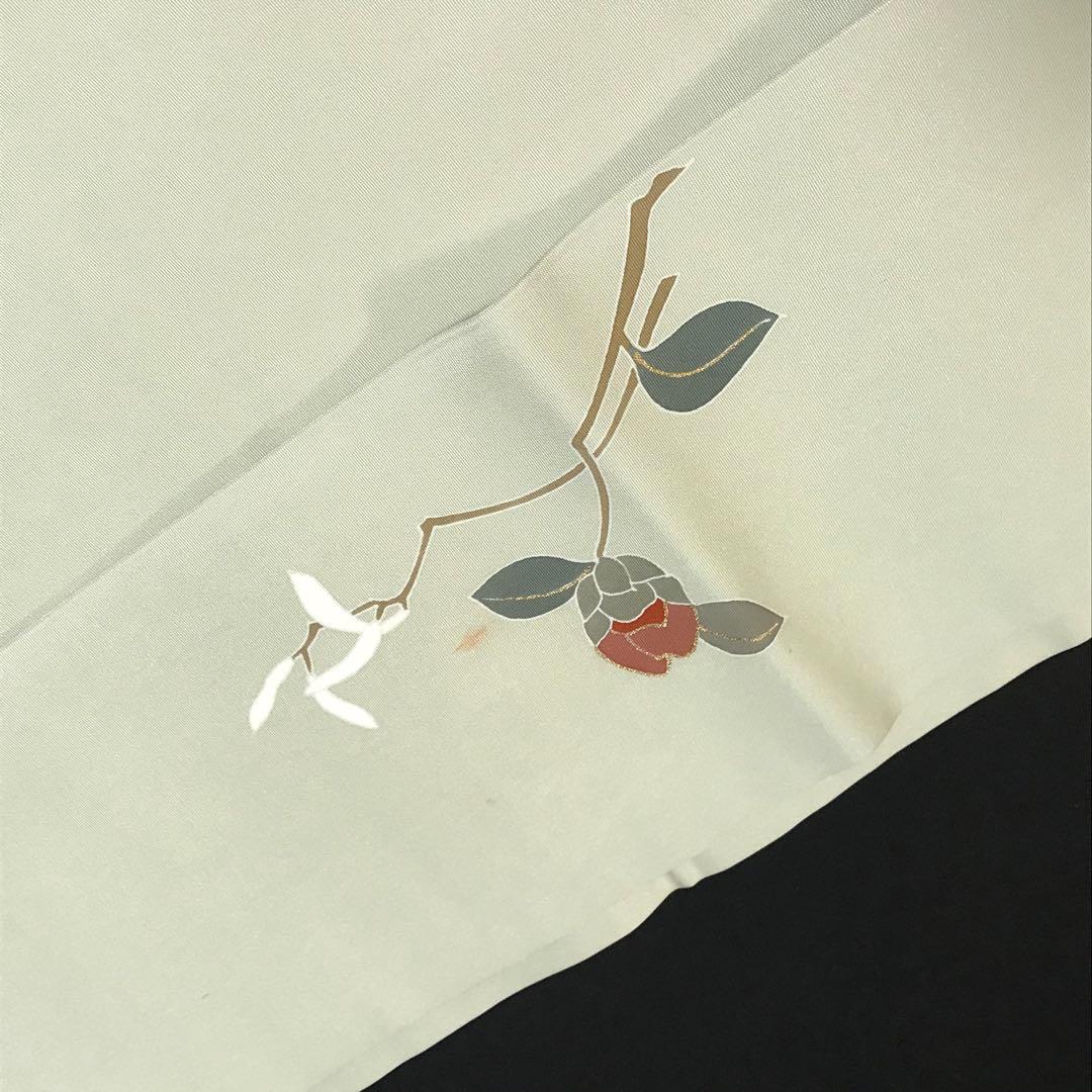 ［7505］名古屋帯 枝花文様 刺繍 金彩 九寸 お太鼓柄 正絹 着物