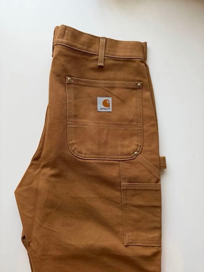 限定値下Carhartt カーハートダブルニー ワークパンツ USA製 ブラウン