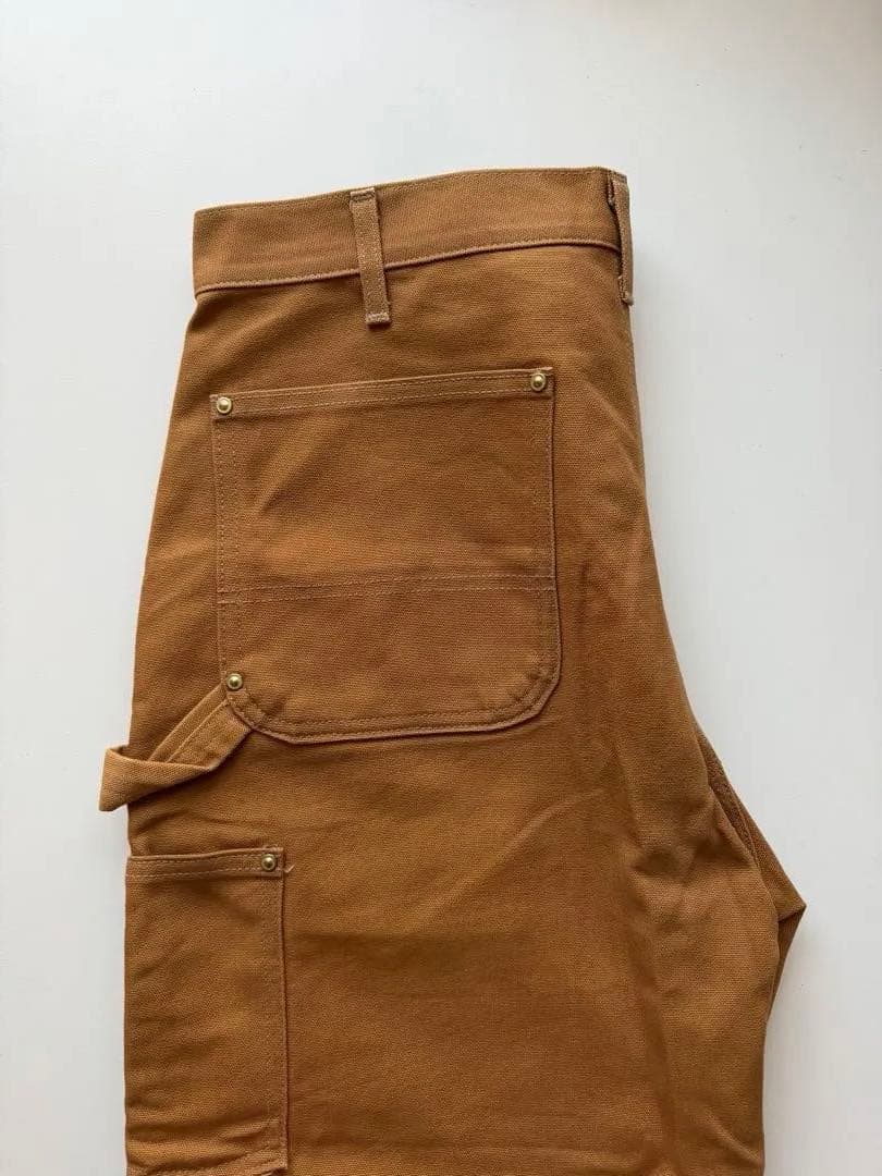 限定値下Carhartt カーハートダブルニー ワークパンツ USA製 ブラウン