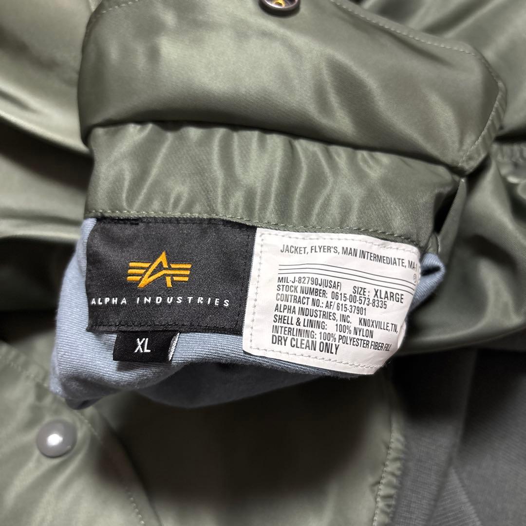 ALRHA INDUSTRIES MA-1 XL カーキ