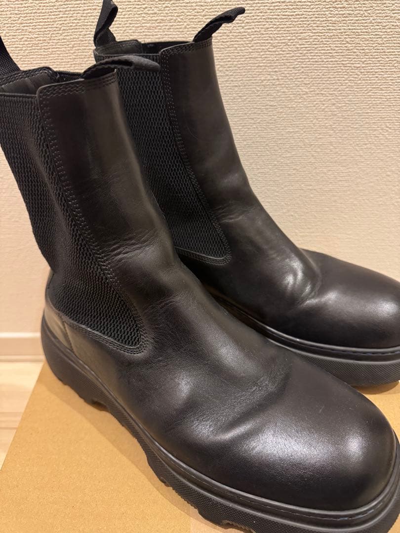 最終値下げ　早い者勝ち‼️Burberry ブーツ　ブラック42 27㎝