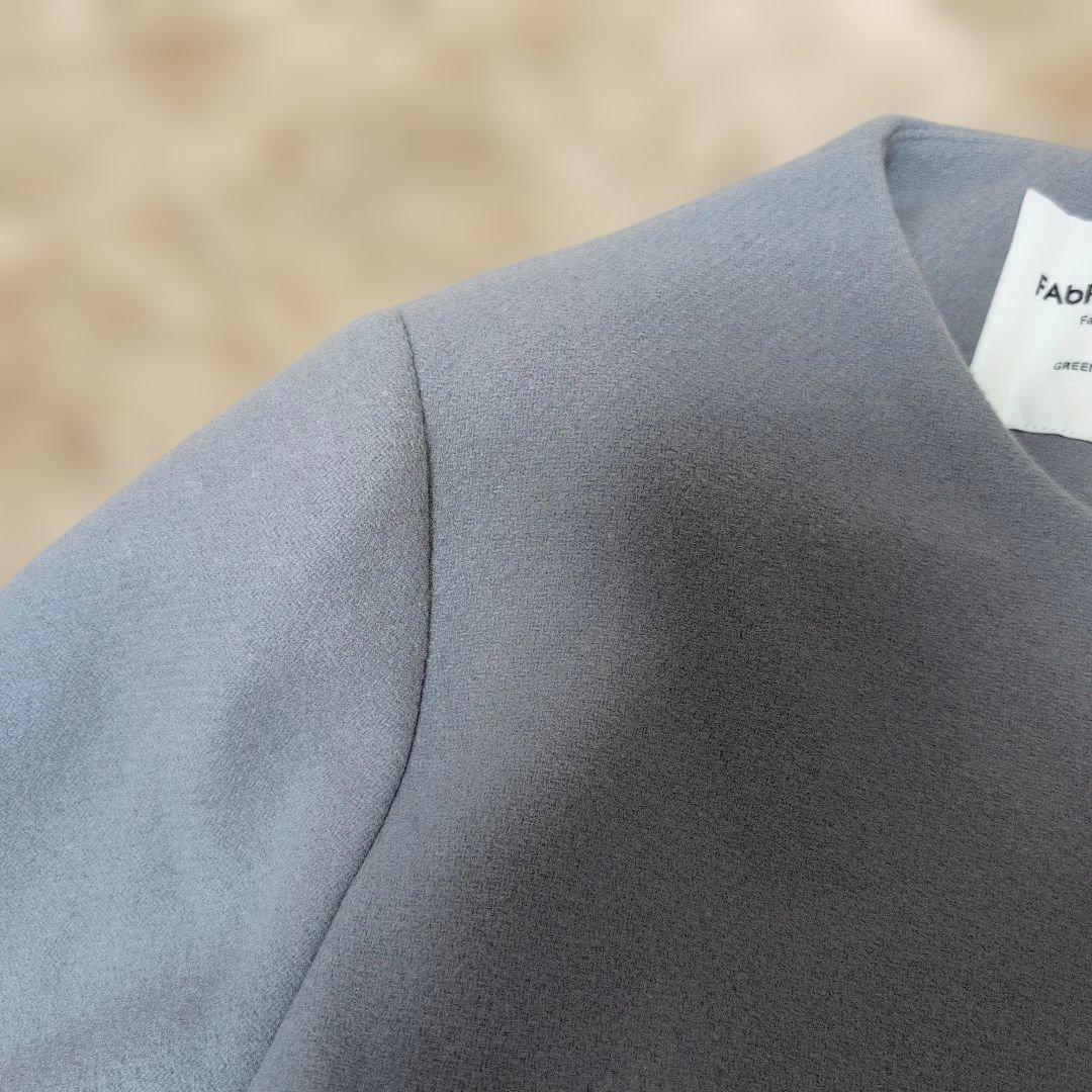 グリーンレーベルリラクシング カシミヤ メルトン ノーカラーコート 44 3L