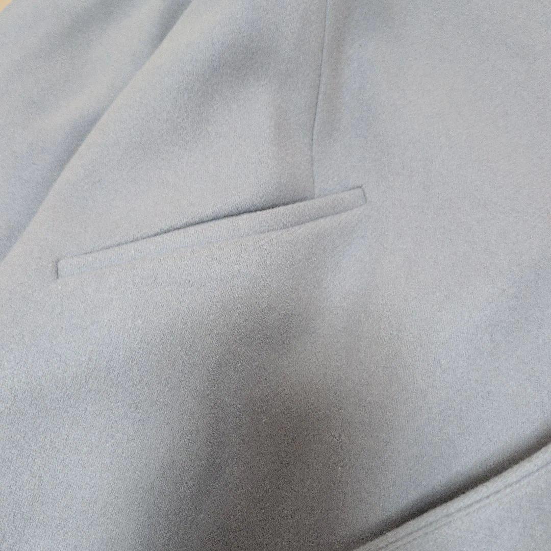 グリーンレーベルリラクシング カシミヤ メルトン ノーカラーコート 44 3L