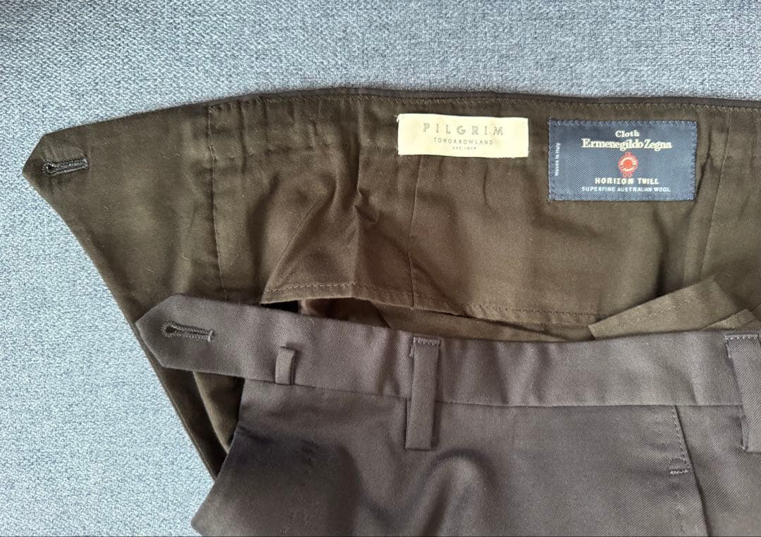 PILGRIM/TomorrowLand/Zegna生地 スリーピース【極美品】