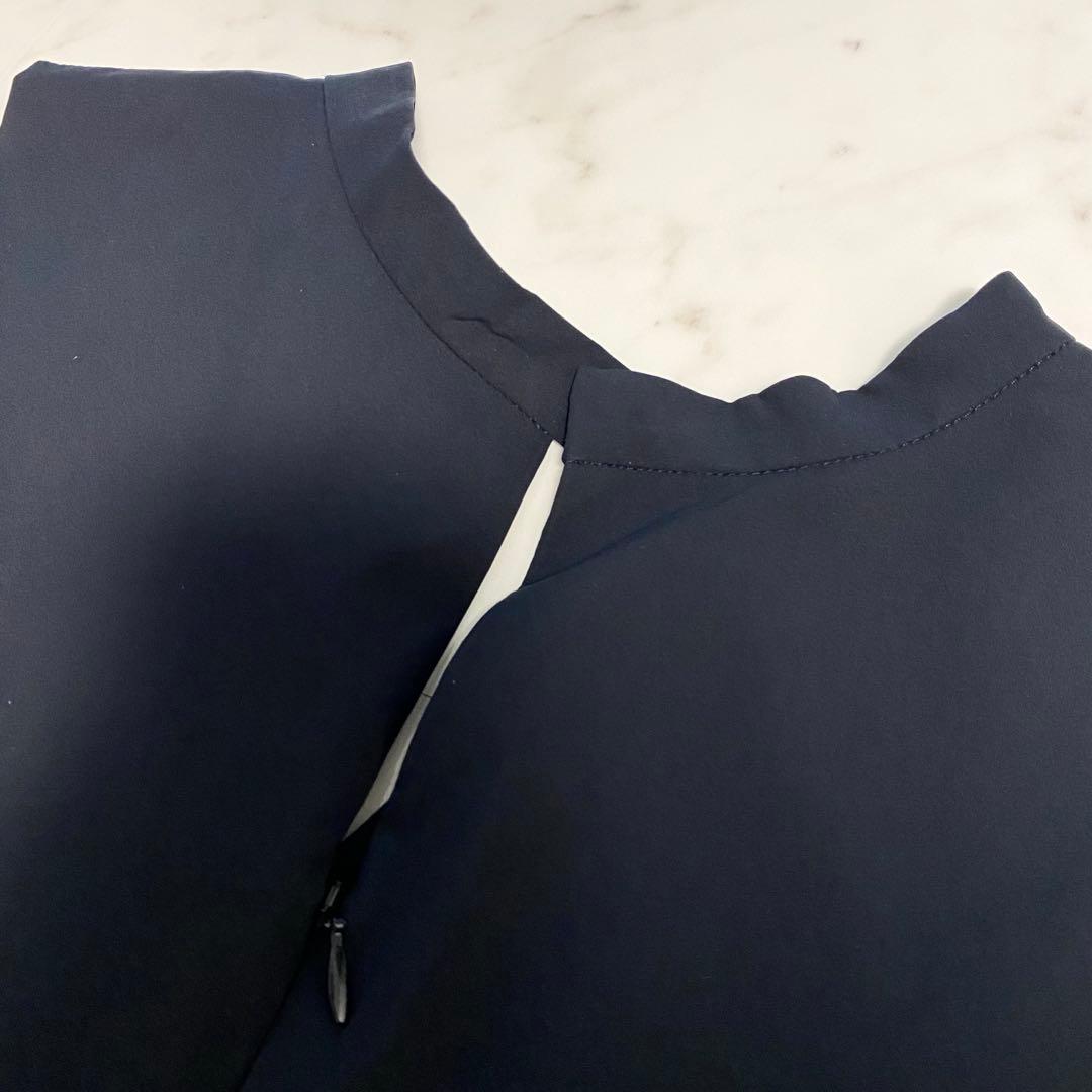 【美品】2024✨️ スローブイエナ リラックスイージーVネックオールインワン 紺