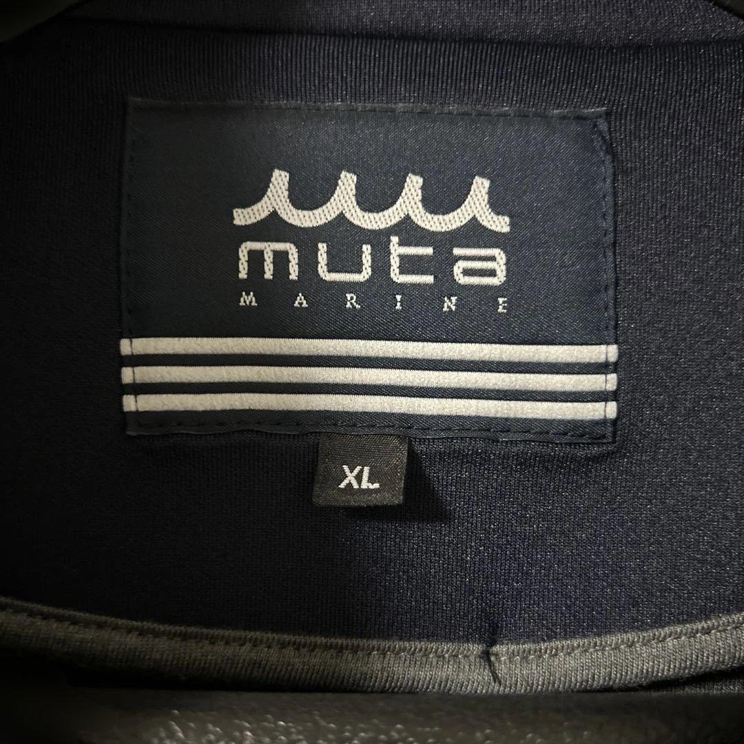 【未使用】muta ボンディングPコート ダブルコート 　ネイビー XL