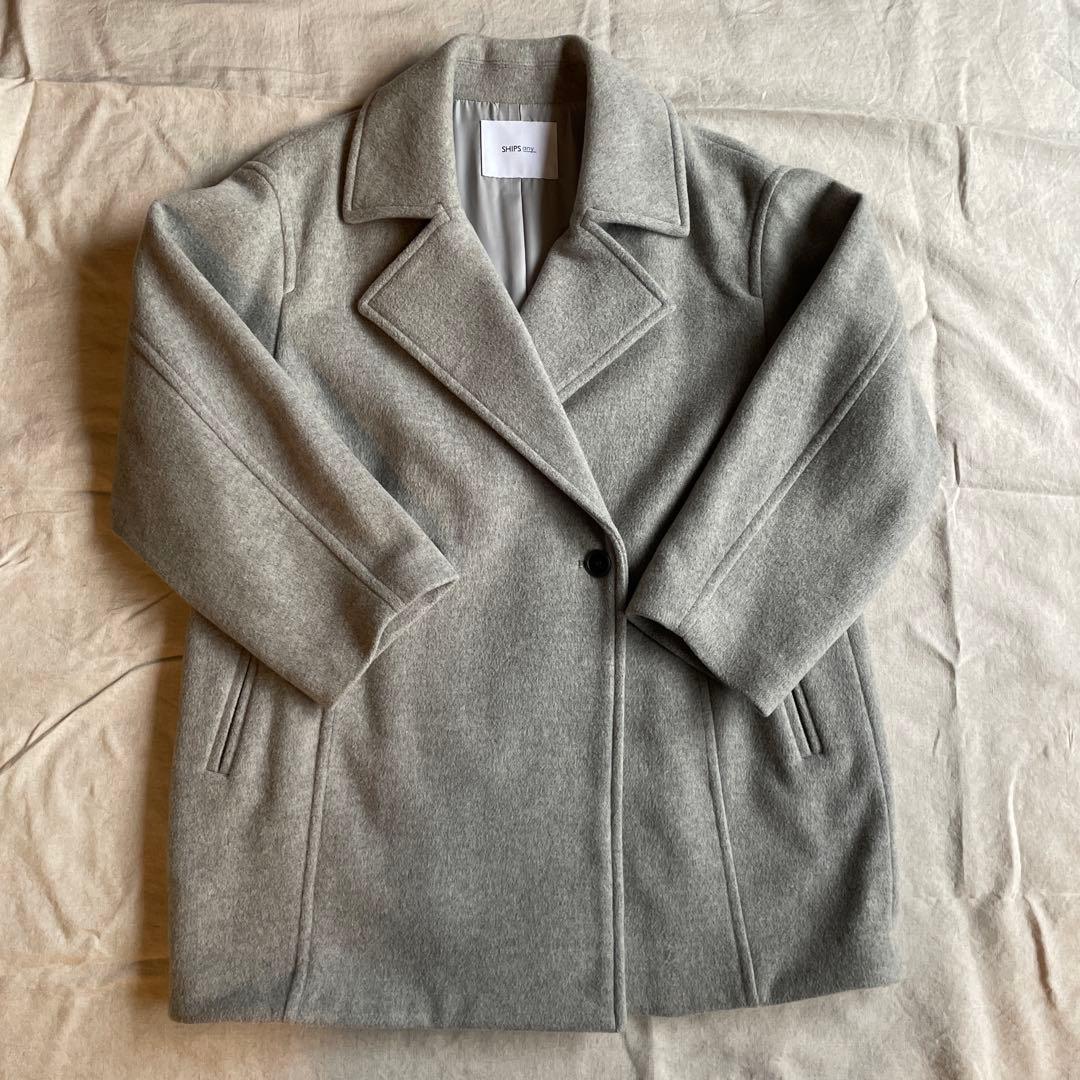 SHIPSanyテーラード コクーンショートコート