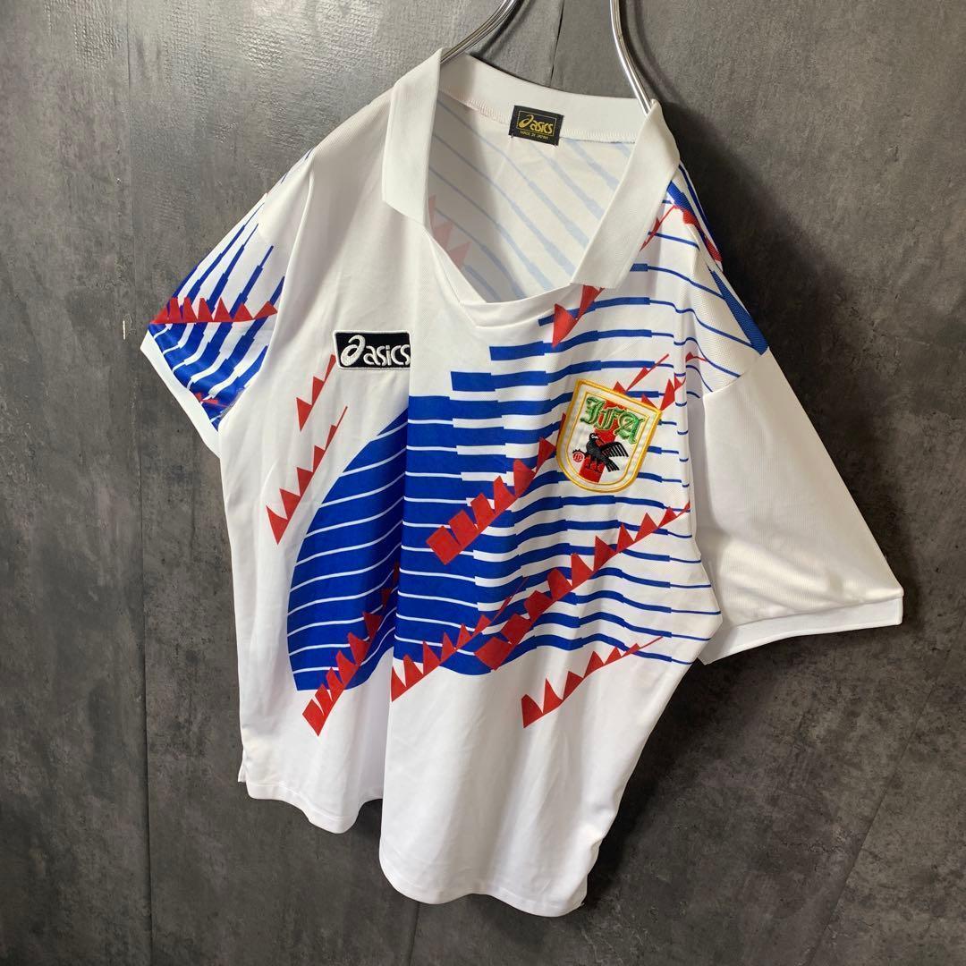 【★ドーハの悲劇】 古着 サッカー 日本代表 94年 ユニフォーム 炎 アウェイ