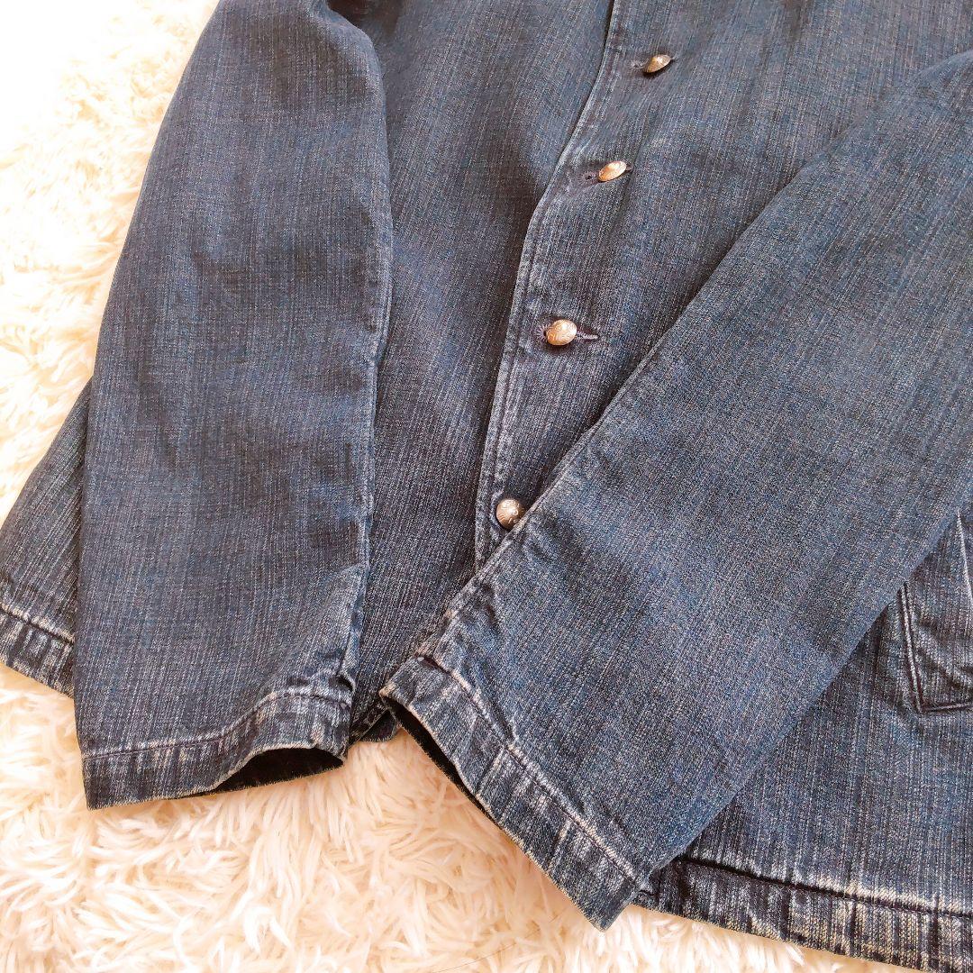 45R/45rpm　デニムジャケット　藍染　インディゴ コンチョボタン　サイズ4