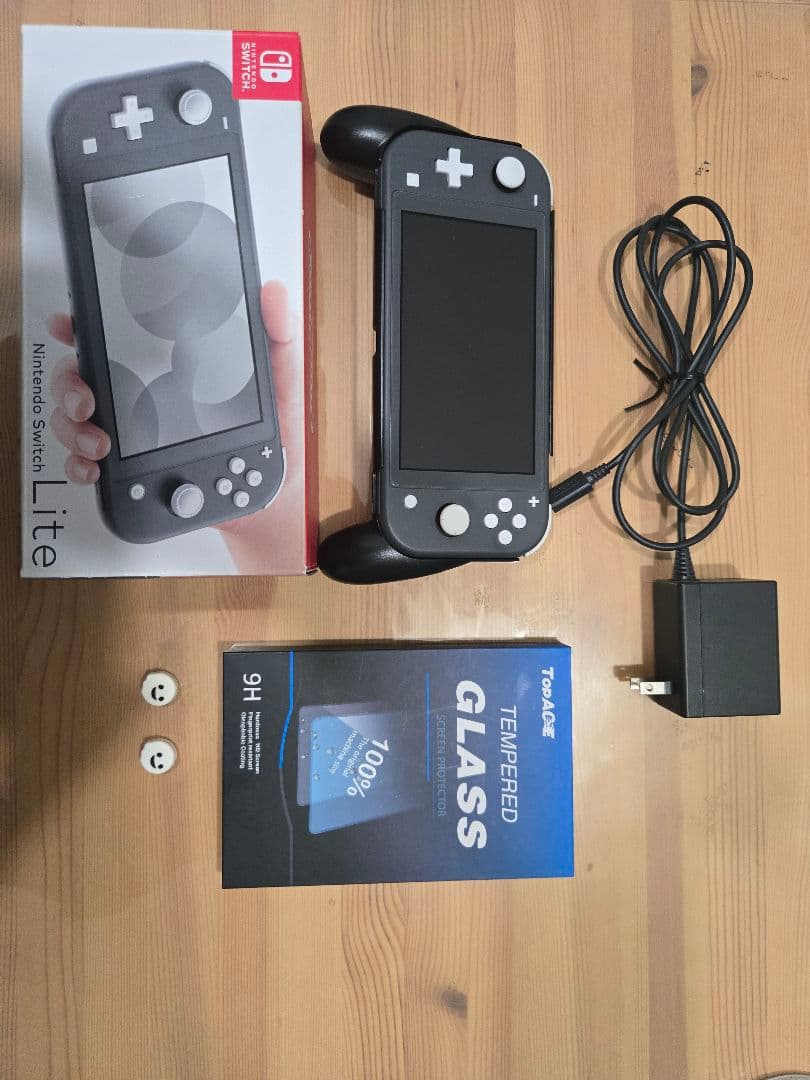 Nintendo Switch Lite【グレー】 動作良好　 3点セット