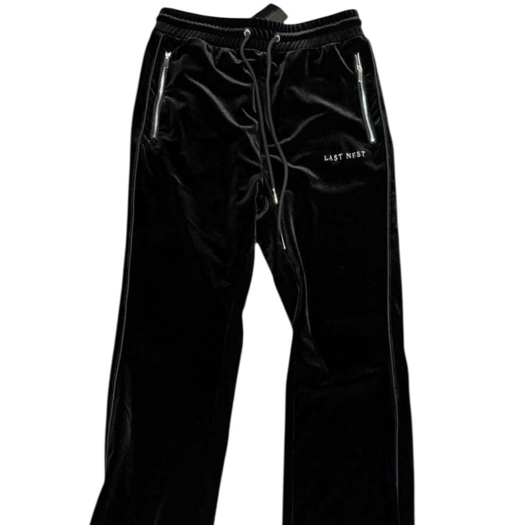 【Mサイズ✨】LAST NEST ベロア セットアップ 黒パイピング 新品