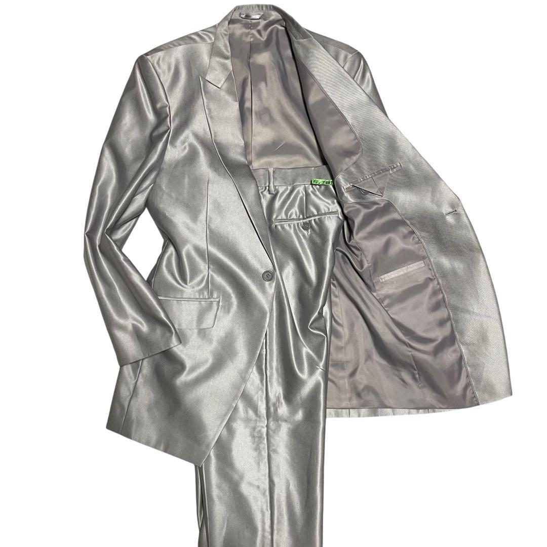 極希少【vintage】式典 菅田将暉 スーツ セットアップ 1B シルバー M