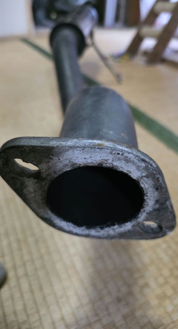 希少！ヘコミ曲がり無し！ek9 シビック 5次元 リアピース マフラー